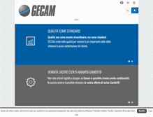 Tablet Screenshot of gecam-srl.it